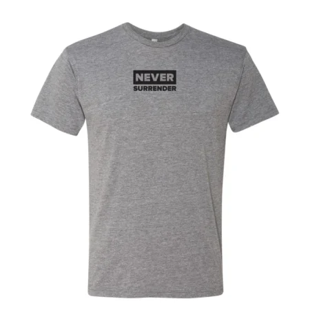 CharlieKirk Never Surrender Tee Grey