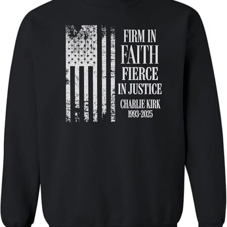Firm In Faith Fierce In Justice Turning Point USA Crewneck